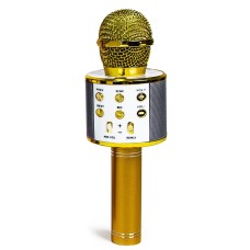 Бездротовий мікрофон-караоке Wster MP3 Bluetooth Gold (658826011)