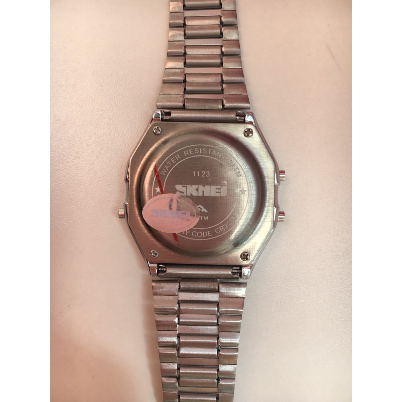 Годинники чоловічі наручні Skmei 1123 Old School Сріблясті (IBW118S)