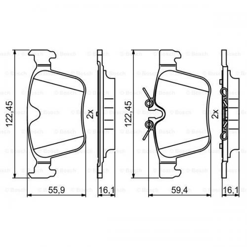 Колодки гальмові Bosch дискові задні LAND ROVER/JAGUAR Range Rover/Discovery/XE/X 0986494819 в інтернет супермаркеті PbayMarket!