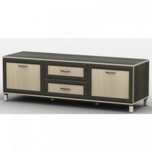 Тумба під телевізор Тиса Мебель ТВ-207 Венге Дуб молочний 44x45x180 см