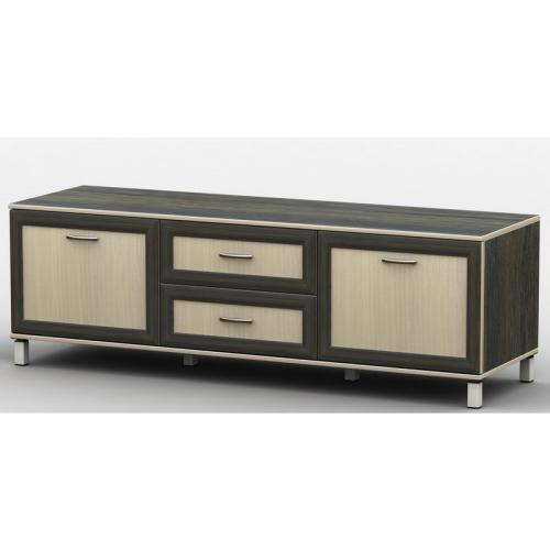 Тумба під телевізор Тиса Мебель ТВ-207 Венге Дуб молочний 44x45x180 см Тумба під телевізор Тиса Мебель ТВ-207 Венге Дуб молочний 44x45x180 см