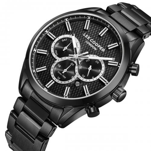 Наручний годинник чоловічий Lee Cooper London Black Чорний (3448)