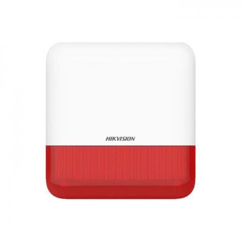 Бездротова вулична сирена Hikvision DS-PS1-E-WE-Red (червона)