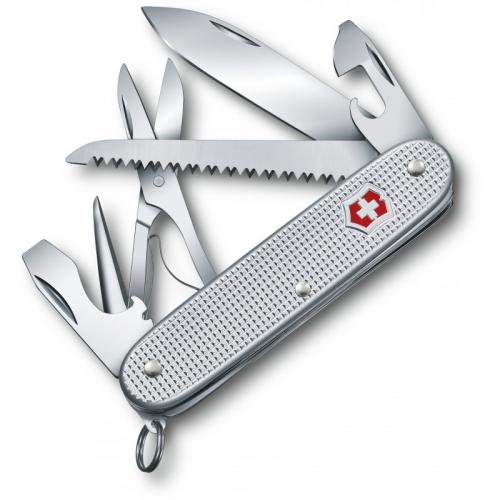 Швейцарський ніж Victorinox Farmer X 93мм/10функ/рифл.срібло (0.8271.26) Швейцарський ніж Victorinox Farmer X 93мм/10функ/рифл.срібло (0.8271.26)