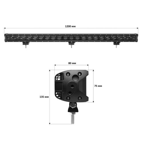 Світлодіодна фара-люстра Starlight 210 watt 10-30V IP68 (lsb-lens-210)