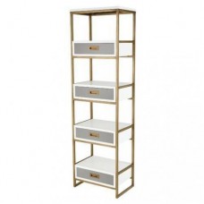 Стелаж для зберігання в стилі Loft Золотий NS-1924 1730x500x320 мм
