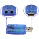 Звукова карта RIAS 3D Sound card зовнішня USB 5.1 Blue (3_01122)
