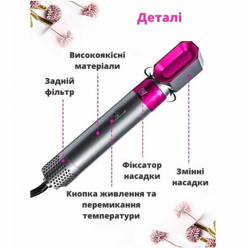 Стайлер для волосся Inspire WT-618 5в1 Grey Pink