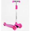 Самокат триколісне світло деки та коліс знімне кермо Best Scooter MAXI 60 кг Pink and grey (114442)