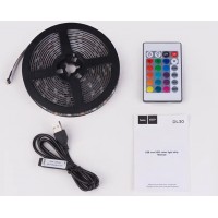 Стрічка світлодіодна з пультом Hoco DL30 RGB 4 м Чорний (2382866768)
