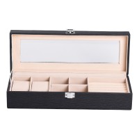 Скринька-органайзер для прикрас YIWU 31x11x8 см Чорний (HP-5-5B)