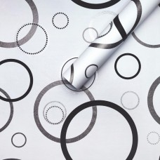 Самоклеюча плівка Sticker Wall SW-00001201 Срібні круги 0,45х10м