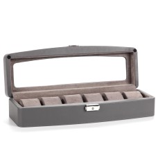Скринька для зберігання годинників Salvadore 38х13х8,5 см Сірий 6W-HX-GY