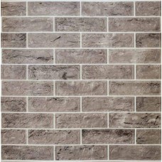 Самоклеюча декоративна 3D панель цегла контраст темно-сірий Loft Expert 680x680x4 мм