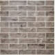 Самоклеюча декоративна 3D панель цегла контраст темно-сірий Loft Expert 680x680x4 мм