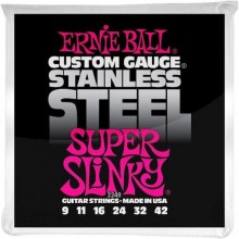 Струни для електрогітари Ernie Ball 2248 Super Slinky Stainless Steel 9/42