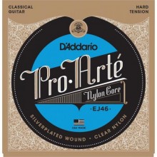 Струни для класичної гітари D'Addario EJ46 Classic Silverplated Wound Nylon Hard Tension