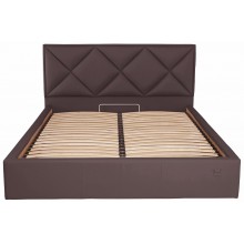 Ліжко двоспальне Richman Лідс 180 х 190 см Флай 2231 Темно-коричневе