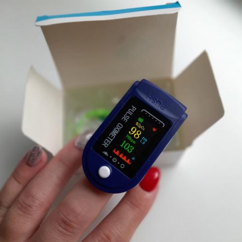 Пульсоксиметр Fingertip Pulse Oximeter LK-88 1 шт Синьо-білий (0274) в інтернет супермаркеті PbayMarket!