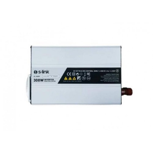 Перетворювач напруги інвертор автомобільний S-link 12V 220V 300W (1756375642) в інтернет супермаркеті PbayMarket!