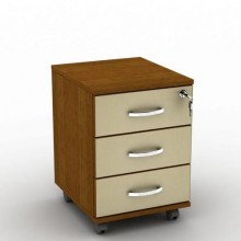 Тумба офісна Тиса Мебель ТК-3 Горіх лісовий Ваніль 50.3x40x35 см