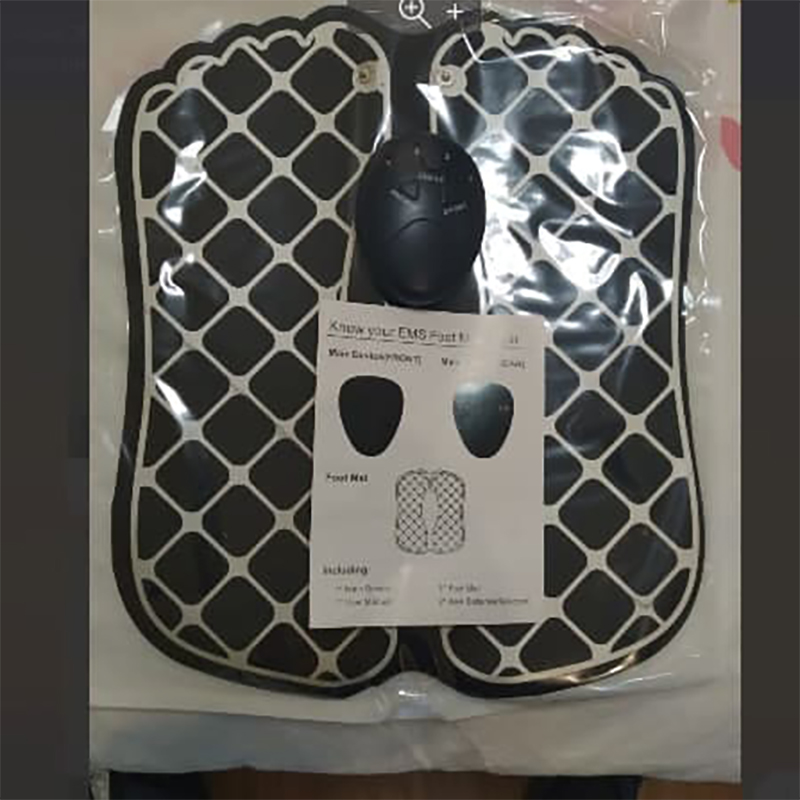 Масажний електричний килимок для ніг Foot Massager EMS Чорний