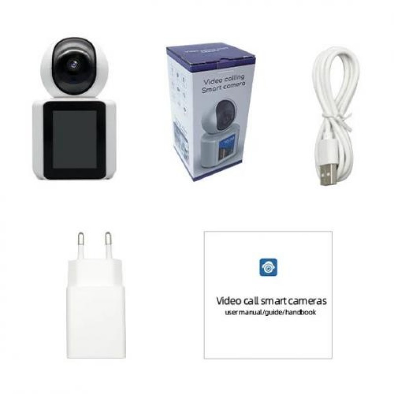 IP-камера відеоспостереження RIAS C31 (Im Cam APP) 2MP з екраном White (3_04526)