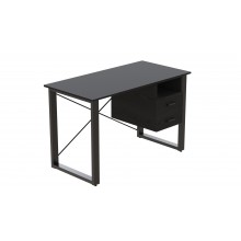 Письмовий стіл із ящиками Ferrum-decor Оскар 750x1200x600 метал Чорний ДСП Сосна Кембра 16 мм (OSK0003)