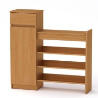 Тумба для взуття Компанит ТО 16 100х28х100 см вільха Тумба для взуття Компанит ТО 16 100х28х100 см вільха