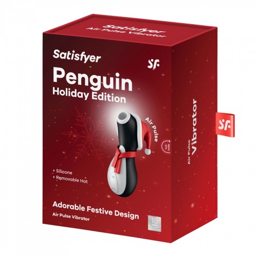 Вакуумний кліторальний стимулятор Satisfyer Penguin Holiday Edition, у шапочці та шарфі в інтернет супермаркеті PbayMarket!