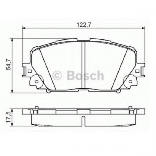 Колодки гальмові Bosch дискові передні TOYOTA Yaris/Prius F 06>> PR2 0986495109 в інтернет супермаркеті PbayMarket!