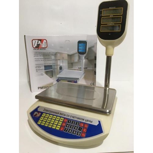 Ваги торговельні електронні Promotec PM 5052 40 кг (101095) Ваги торговельні електронні Promotec PM 5052 40 кг (101095)