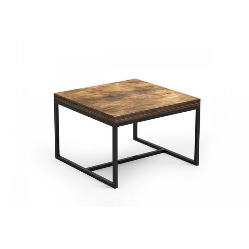 Кавовий журнальний столик у стилі Loft NS-474 590x600x600 мм Черный