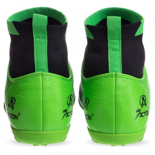 Сороконіжки взуття футбольне з носком Pro Action PRO-823-18 43 BLACK/GREEN (SK001501) в інтернет супермаркеті PbayMarket!