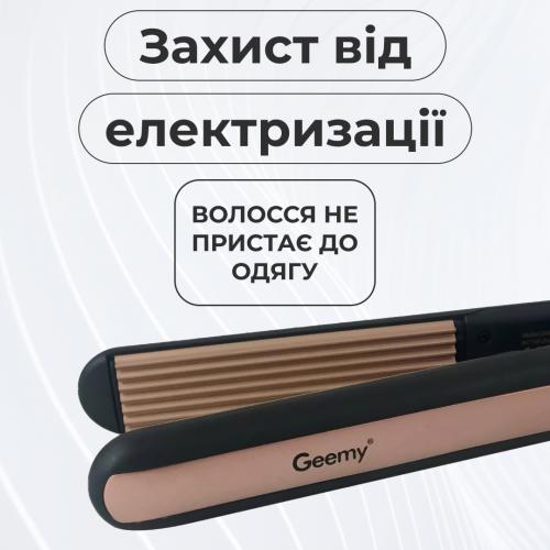 Плойка-гофре професійна GEEMY GM-2955 з керамічним покриттям чорний (GM2955BGL) в інтернет супермаркеті PbayMarket!