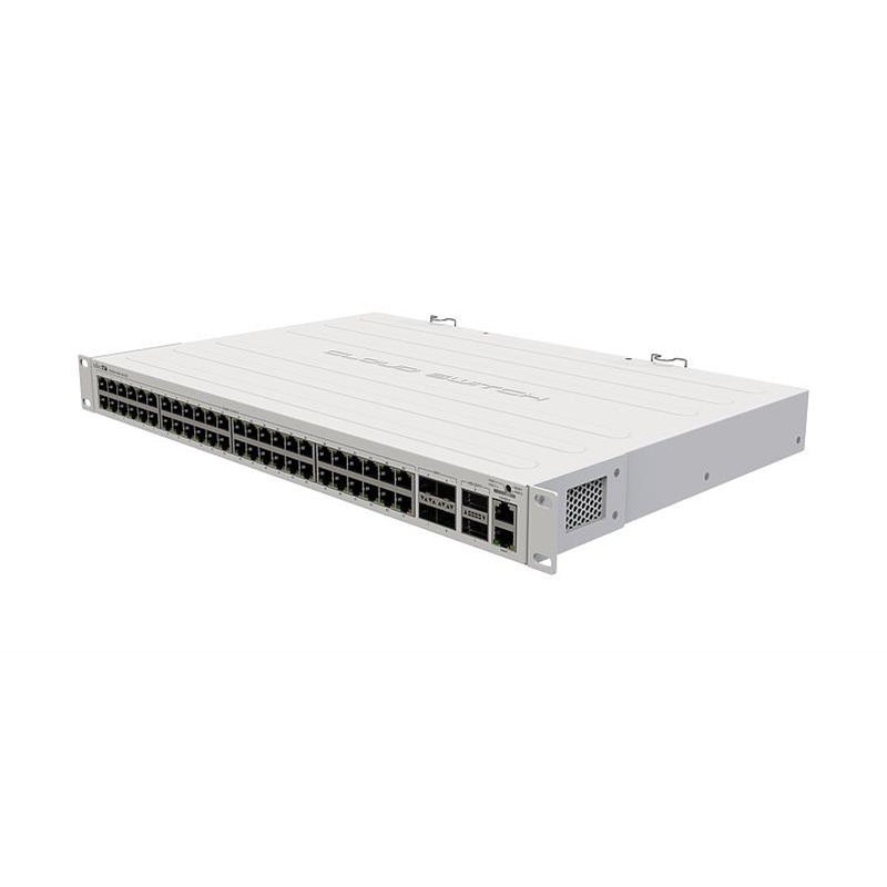 Комутатор MikroTik CRS354-48P-4S+2Q+RM (48xGE PoE+, 4xSFP+, 2xQSFP+, 750W max, L3)
