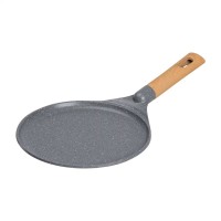 Сковорода для млинців з мармуровим антипригарним покриттям MGC 24 см Сірий (HP-4-428G)