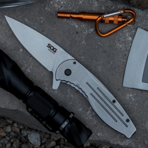 Ніж SOG Aegis FLK Сірий Ніж SOG Aegis FLK Сірий