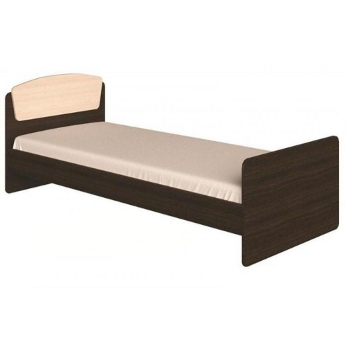 Ліжко з матрацом Еверест Асторія-2 85х193х74 см Венге темний Дуб молочний Ліжко з матрацом Еверест Асторія-2 85х193х74 см Венге темний Дуб молочний