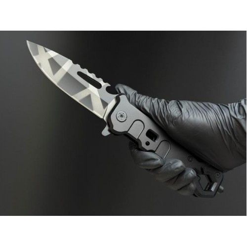 Ніж туристичний Gorillas BBQ 4100 22 см Чорний (KN1038) Ніж туристичний Gorillas BBQ 4100 22 см Чорний (KN1038)