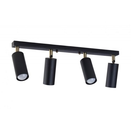 Світильник стельовий MSK Electric Tube спот із поворотним механізмом NL 1105-4 BK Світильник стельовий MSK Electric Tube спот із поворотним механізмом NL 1105-4 BK
