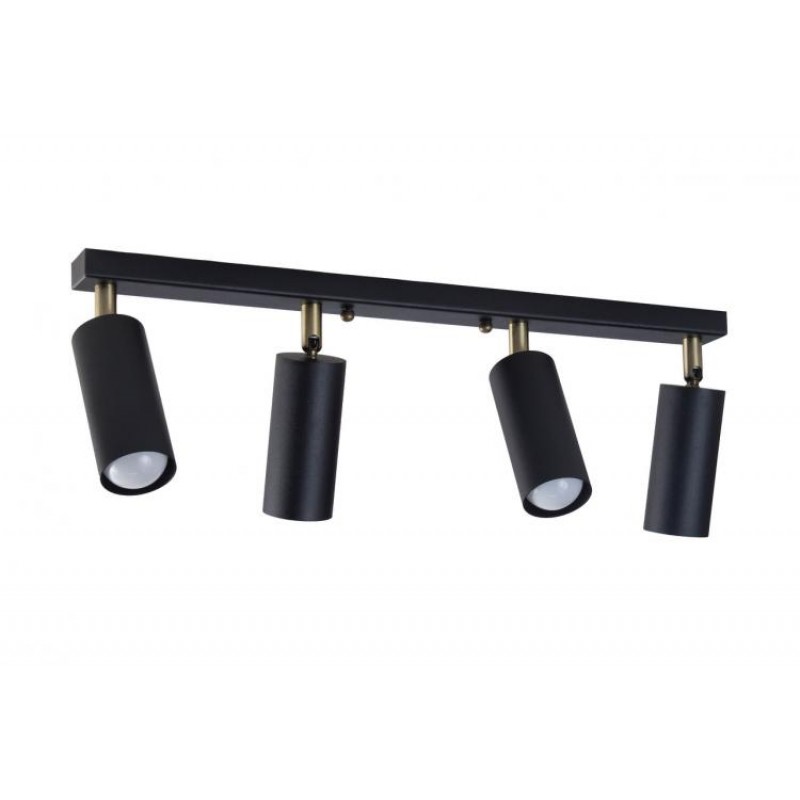 Світильник стельовий MSK Electric Tube спот із поворотним механізмом NL 1105-4 BK