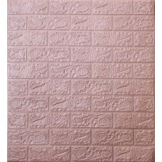 Самоклейка декоративна 3D панель у рулоні Loft Expert 2215-4 Під пурпурову цеглу 700x3080x4 мм