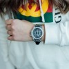 Наручний годинник жіночий Geneva Lighter Срібний (2424)