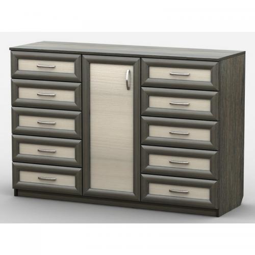 Комод Тиса Мебель АКМ-59 2 Венге Дуб молочний 60x90x140 см