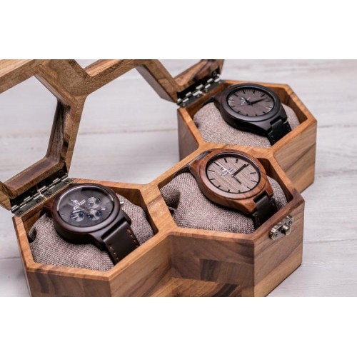 Шкатулка для зберігання наручних годинників ecoWalnut 7.8х27.1х14.1 см Шкатулка для зберігання наручних годинників ecoWalnut 7.8х27.1х14.1 см