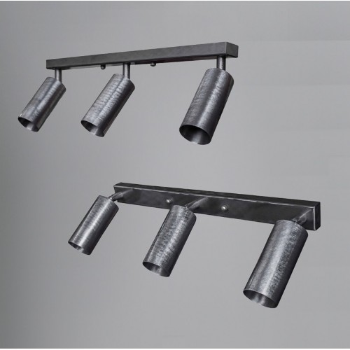 Світильник у стилі лофт MSK Electric Tube спот із поворотним механізмом NL 1105-3 SILVER
