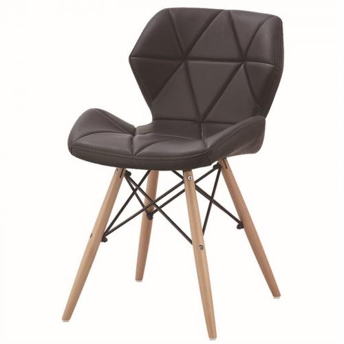 Стілець Старий SDM, ніжки дерево, екошкіра Темно-коричневий Стілець Старий SDM, ніжки дерево, екошкіра Темно-коричневий