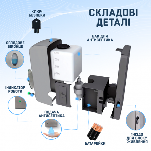 Сенсорний диспенсер (дозатор) SBT group для пінного мила, безконтактний 1л в інтернет супермаркеті PbayMarket!