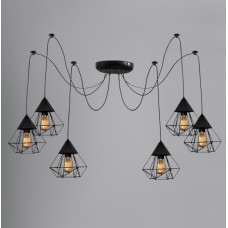 Люстра-павук на шість плафонів MSK Electric Crystal NL 0535-6